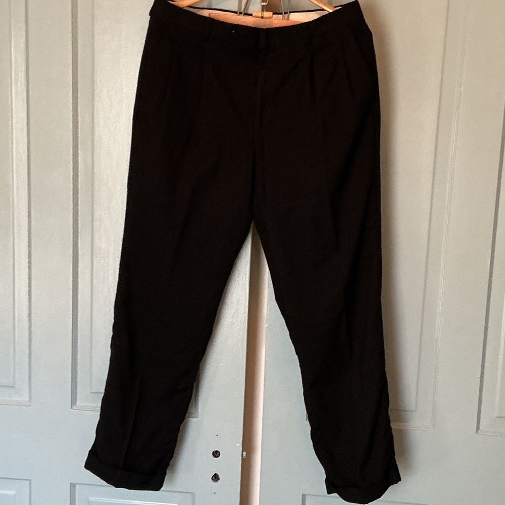 Stafford Men's Elegant Black Dress Pants